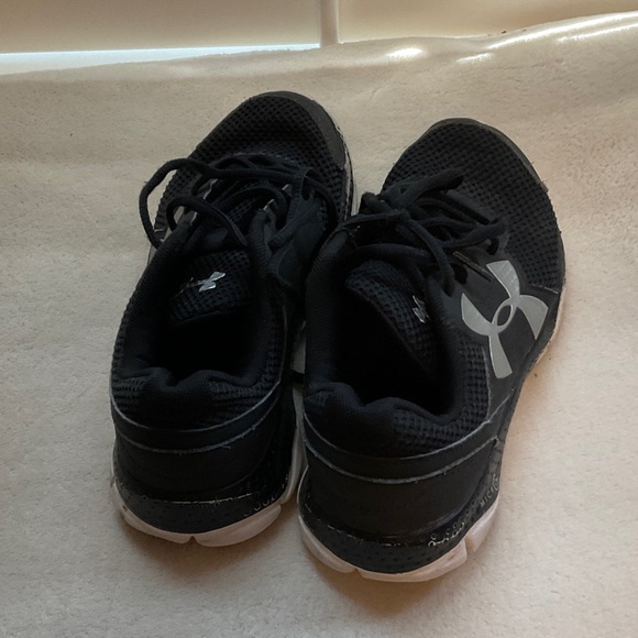 Under Armour Black and Gray Kids Sneakers - Picture 3 of 7